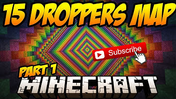 15 Droppers!!! | Minecraft Dropper Map #1