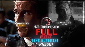 Ae Inspired Full Edit Like @hurricaneeditzxd | Alight motion edit xml #transition