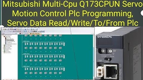 Mitsubishi Multi-Cpu Q173CPUN Servo Motion Monitoring Control Plc Programming /Setting /Read /Write