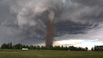 Tornado at Three Hills, Alberta - June 2, 2017 - Time Lapse