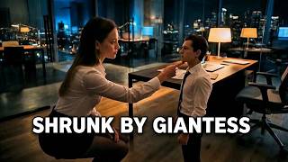 Giantess vs Tiny Coworker: Caught in the Office