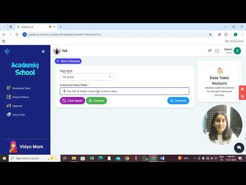 Enhance Your Data Analysis Skills with AI! | Data Table Analysis Tool | Academiq.io
