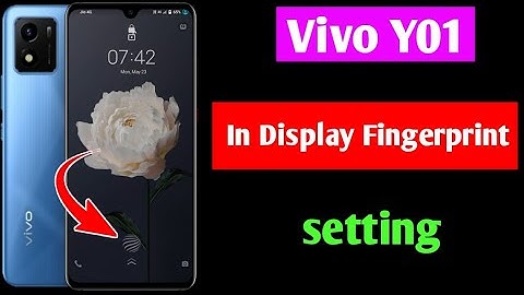vivo y01 me in display fingerprint lock kaise lagaye | vivo y01 in display fingerprint setting