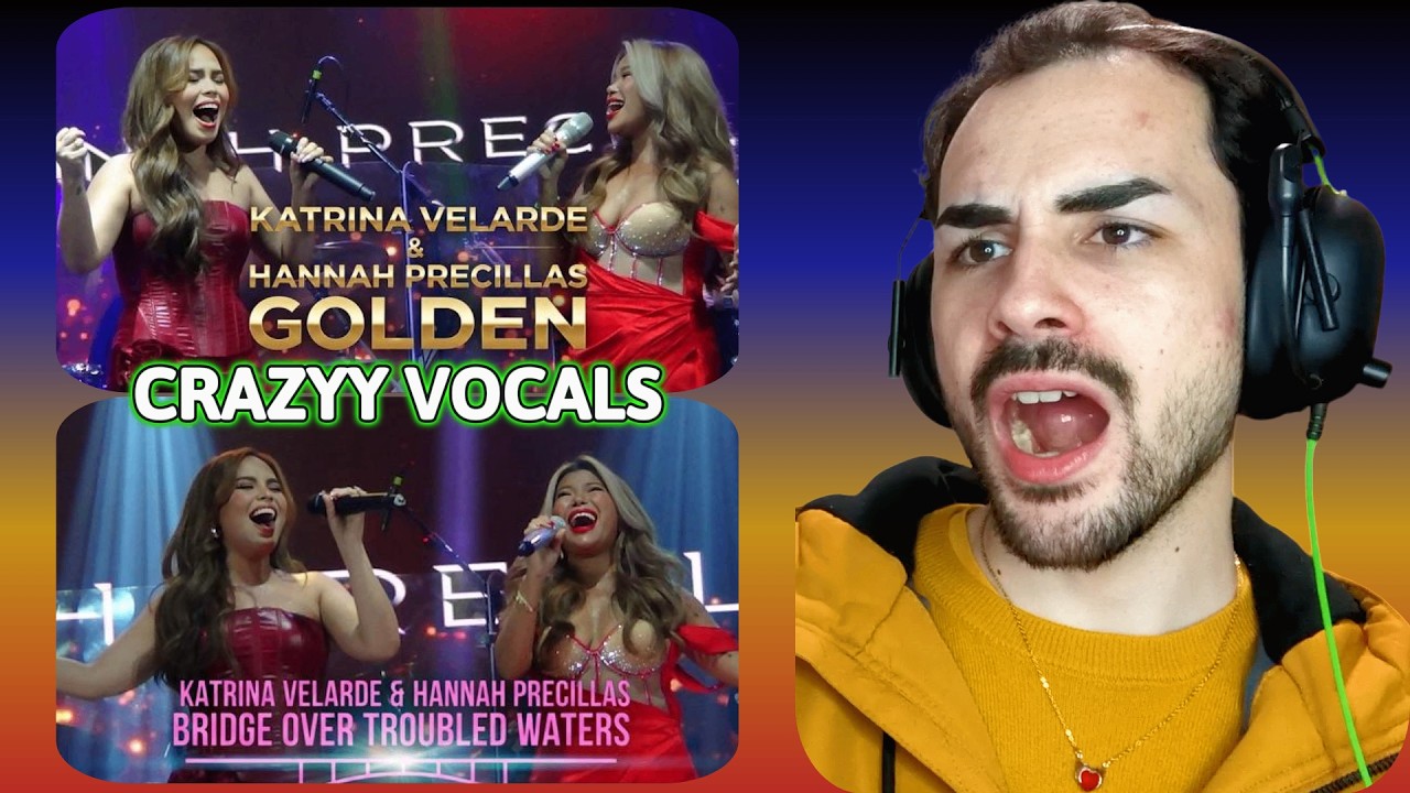 Катрина Веларде и Ханна Пресильяс - Golden/Bridge Over Troubled Water (Noctos Music Bar) | Реакция