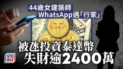 交友騙局｜女建築師網上交友墮騙局 投資泰達幣被呃逾2400萬元
