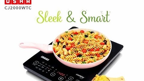 Usha Cookjoy (Cj2000Wtc) 2000 Watt Induction Cooktop With Touch Control (Black), Sealed, #live