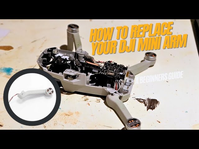 DJI Mini 2 arm replacement tutorial complete arm assembly