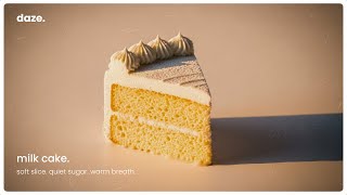 milk cake. – 1 hour soft food visuals – lo-fi piano & ambient loop for calm & dreams screenshot 2