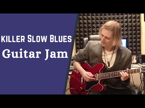 Killer Slow Blues Guitar Jam - Blues Guitar Improvisation w/ Jon Maclennan