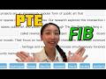 How I got PTE 90/90 twice:FIB strategies