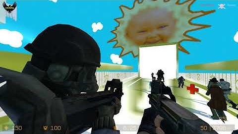 ZOMBIE ESCAPE MOD ON COUNTER-STRIKE: SOURCE, MAP: ZE_shroomforest, Level Extreme 3, CSS