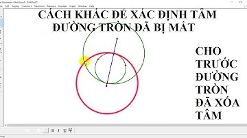 Determining the circle center has disappeared by compass|Tìm tâm đường tròn đã biến mất bằng compa
