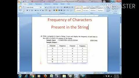 String Character Frequency using java concept