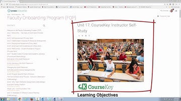 CourseKey Self-Study Instructions