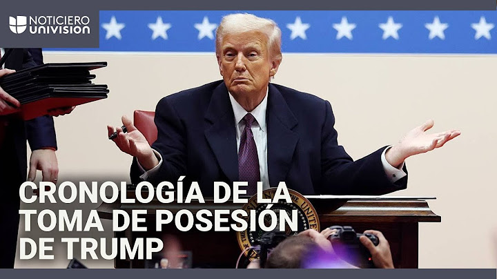 Cronología de la toma de posesión de Donald Trump: estos fueron los momentos clave