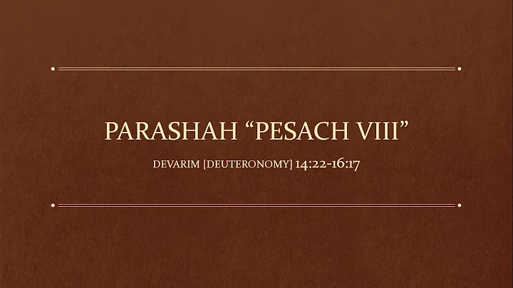 Torah Portion: Pesach VIII / ("Passover") - Deuteronomy 14:22-16:17  |  April 23, 2022
