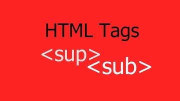 Use of HTML Superscript and Subscript Tags for Website - HIndi/Urdu
