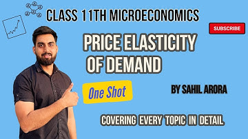 Price Elasticity of Demand | One Shot | Class 11 Microeconomics | Session 2025-2026