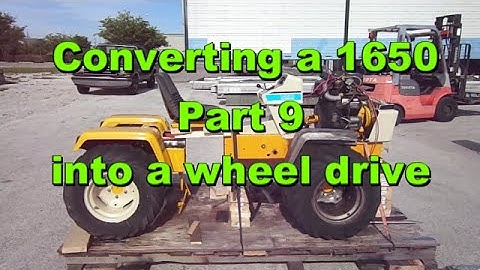 Building a 1650 Cub Cadet 4 wheel drive part 9