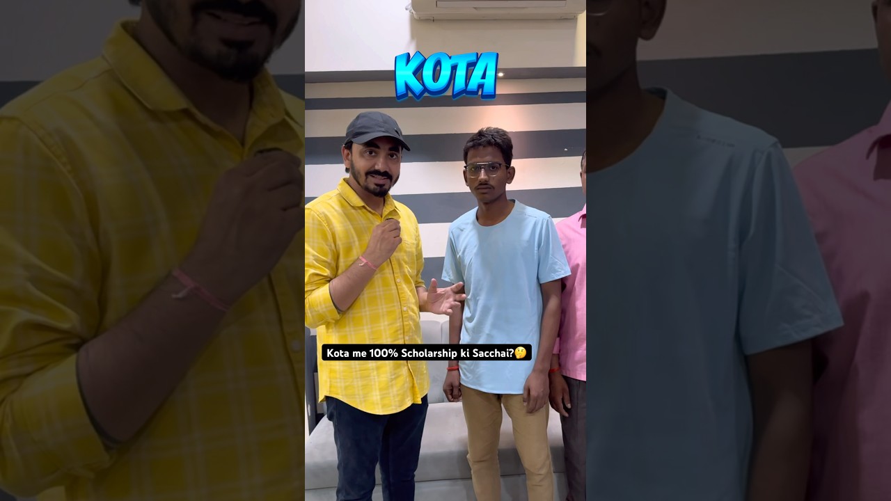 Kota me 100% Scholarship ki Sacchai🤔 | Free Coaching for Students 