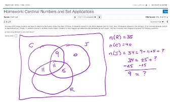 Cardinal Numbers & Set Applications - Example 5