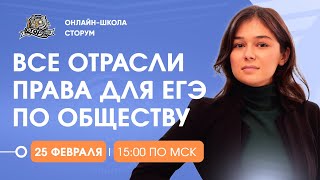 Все отрасли права РФ для ЕГЭ | Обществознание ЕГЭ 2024  | Сторум