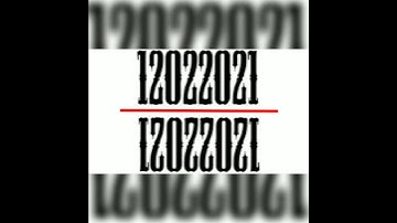 22-02-2022 Palindrome Date | What is Palindrome Date | Ambigram ||#shorts