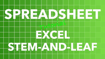 Spreadsheet Excel Stem and Leaf Plot