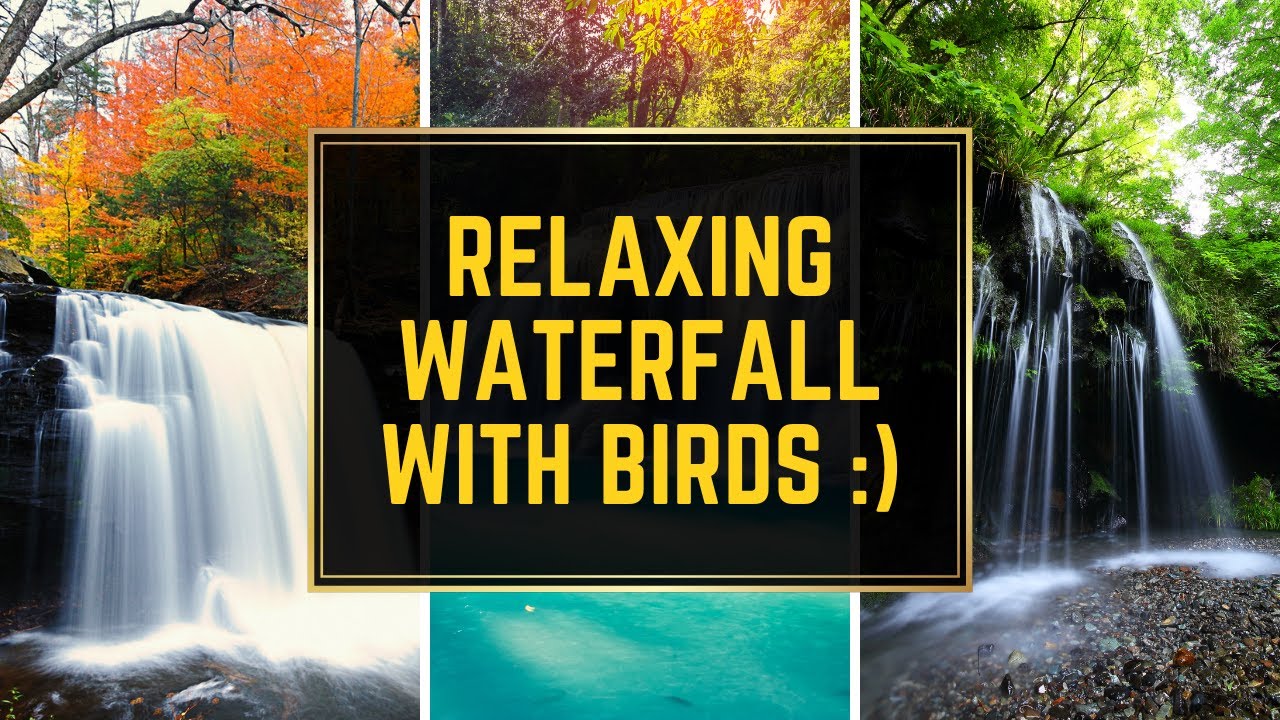 Beautiful waterfall with AMBIENT NOISES! 1HOUR - YouTube