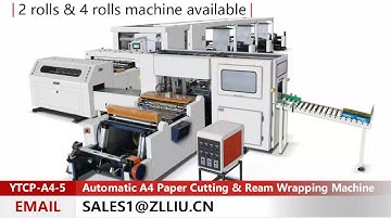 YTCP-A4-5 Automatic A4 paper cutting and ream wrapping machine