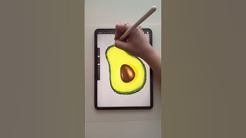 Procreate on iPad, Draw with Me Avocado 🥑