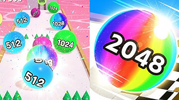 Ball run 2048 vs Reverse game play_Part_101#ballrun2048 