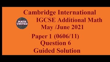 Solution of IGCSE  Additional Math Paper 0606/11 Paper 1 May June 2021 Question 6 Permutations