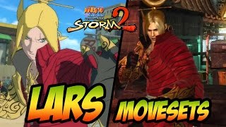 Naruto Ultimate Ninja Storm 2 - Lars Movesets [w. Tekken gameplay]