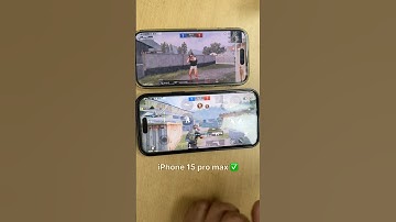iPhone 15 pro max vs iPhone 16 pro bgmi test