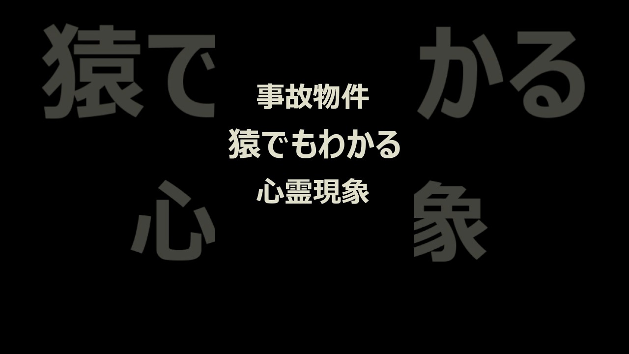【事故物件】猿でもわかる心霊現象#10