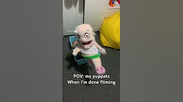 SML: My puppets after when I’m done filming