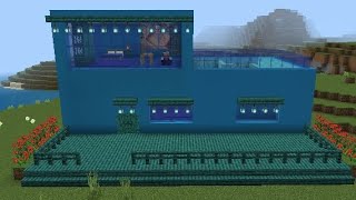 Blue 💙 house 🏠 built in Minecraft | Gameplay | walkthrough