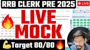 💌 Live Mock RRB Clerk Prelims | Learn the Smartest Approach | Yashraj Sir | Veteran