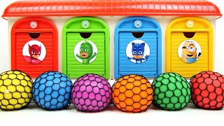 Satisfying Garage ASMR | Oddly Real Relaxung Sounds From Squishing 6 Slime Clay Balls in Garage ASMR