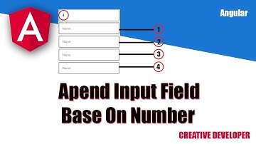 Append New Input Field Base On Number || Angular || Angular Tutorial || Angular Course || Web Design