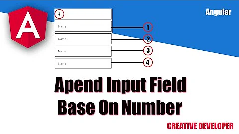 Append New Input Field Base On Number || Angular || Angular Tutorial || Angular Course || Web Design