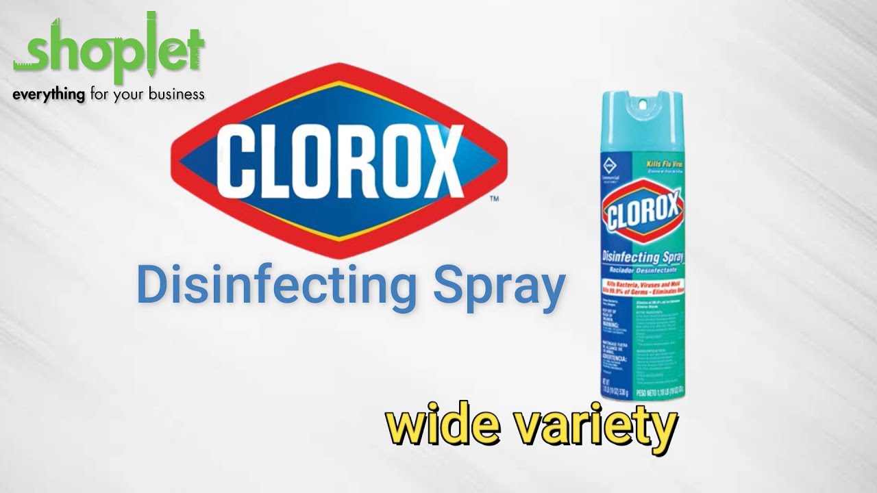 Clorox Disinfecting Spray EPAREGISTERED YouTube