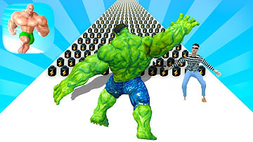 Muscle Rush-Giant Hulk Run 3D - Hulk Light Attack in Muscle rush Max LEVEL ANDROID GAMEPLAY 3345 HYT