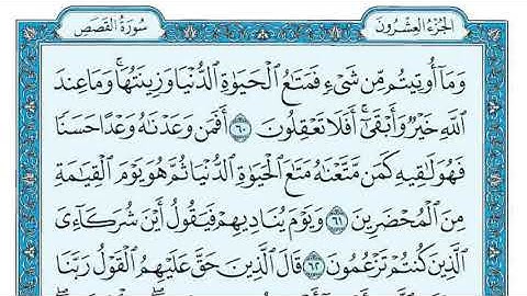 سورة القصص  للقارئ ماهر المعيقلي - بدون إعلانات - surat el Qasas