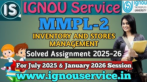 IGNOU MMPL-2 Solved Assignment 2025-26 For July 2025 and January 2026 Session
