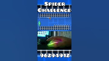 Spider Challenge in Geometry Dash | #geometrydash #gd #gaming #trending #wow
