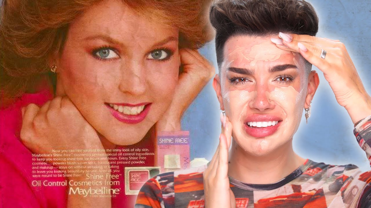 FOLLOWING AN 80'S MAKEUP TUTORIAL!  📼💄