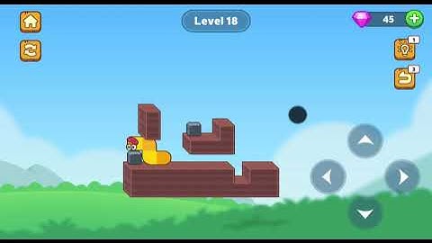 Hungry Worm - Greedy Worm. Level 18. Walkthrough.