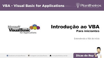 Curso Básico de VBA - Aula 01(Introdução ao VBA)